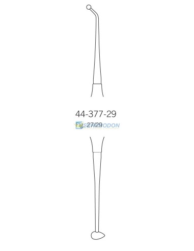 Condensador bola-huevo Fig. 27/29 mango solido 6 mm Long. 17'5 cm