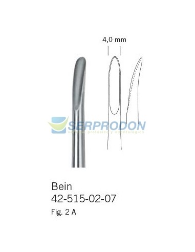 Elevador Bein Acanalado Curvo Fig.2A (4 mm) KLS Martin